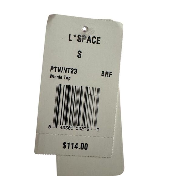 L*Space NWT Pointelle Rib Winnie Bikini Top in Fuchsia Size Small - Picture 7 of 7